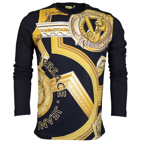 men t shirt versace|Versace long sleeve shirt men.